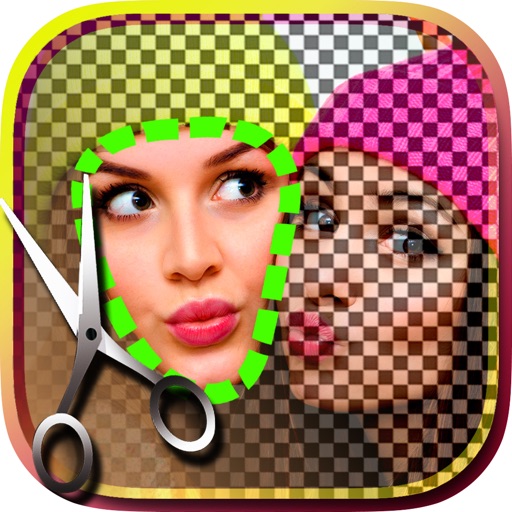 Cut and paste photos icon