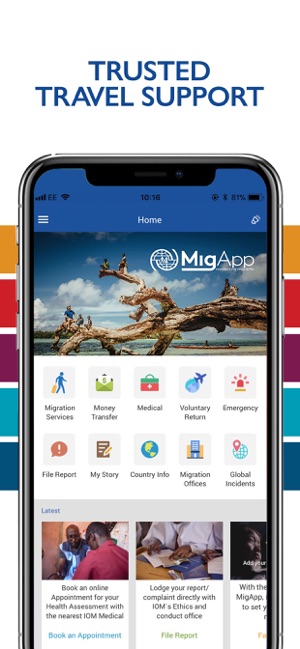 MigApp: Trusted travel support