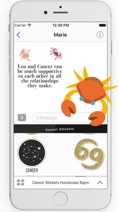 Cancer Stickers Horoscope Sign screenshot 2