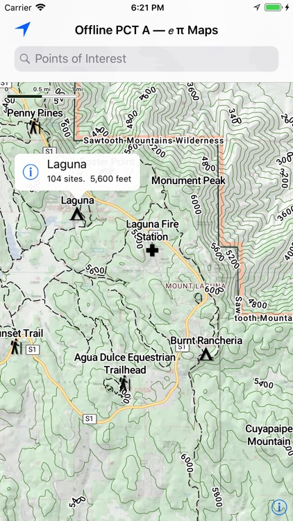 Offline PCT Map, Section A screenshot-3