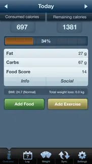 tap & track calorie counter iphone screenshot 1