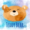 Cute Teddy Bear - Watercolor Emojis