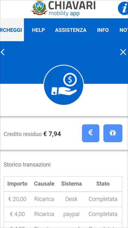 Chiavari Mobility App