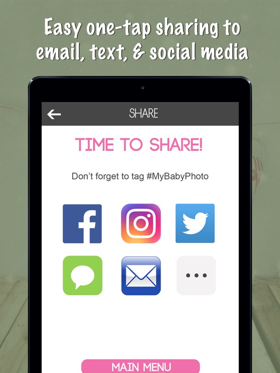 Baby Milestones Sticker Pics iPad screenshot 5 - Photo & Video app