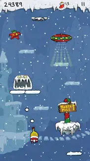 doodle jump christmas special iphone screenshot 1