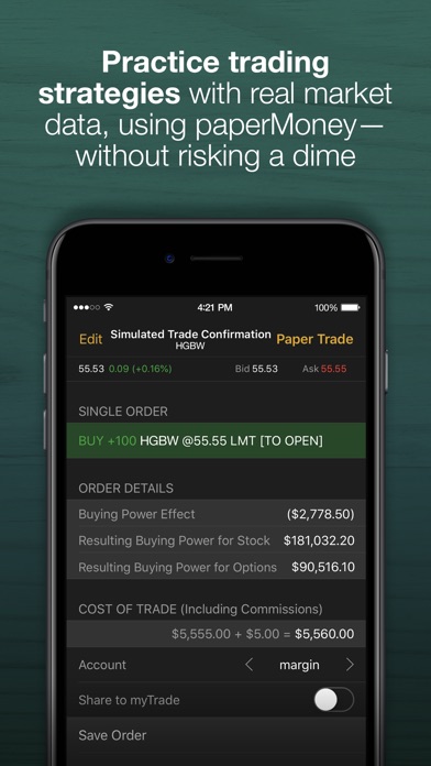 Thinkorswim Mobile Apprecs