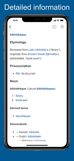 French Etymology And Origins On The App Store