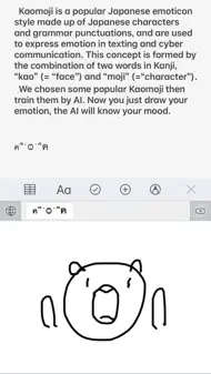 Kaomoji Handwriting Keyboard iphone bilder 0