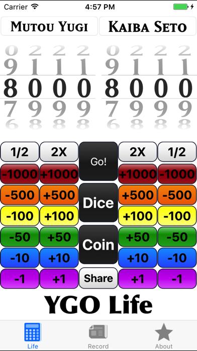 Screenshot #1 pour YGO life - a duel life counter