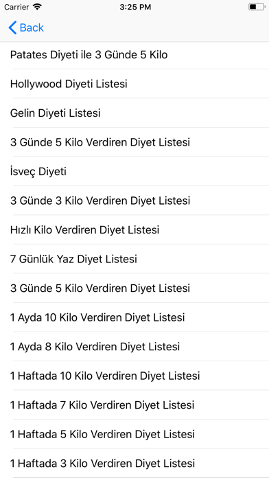 Diyet Programı screenshot 2