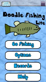doodle fishing lite iphone screenshot 1
