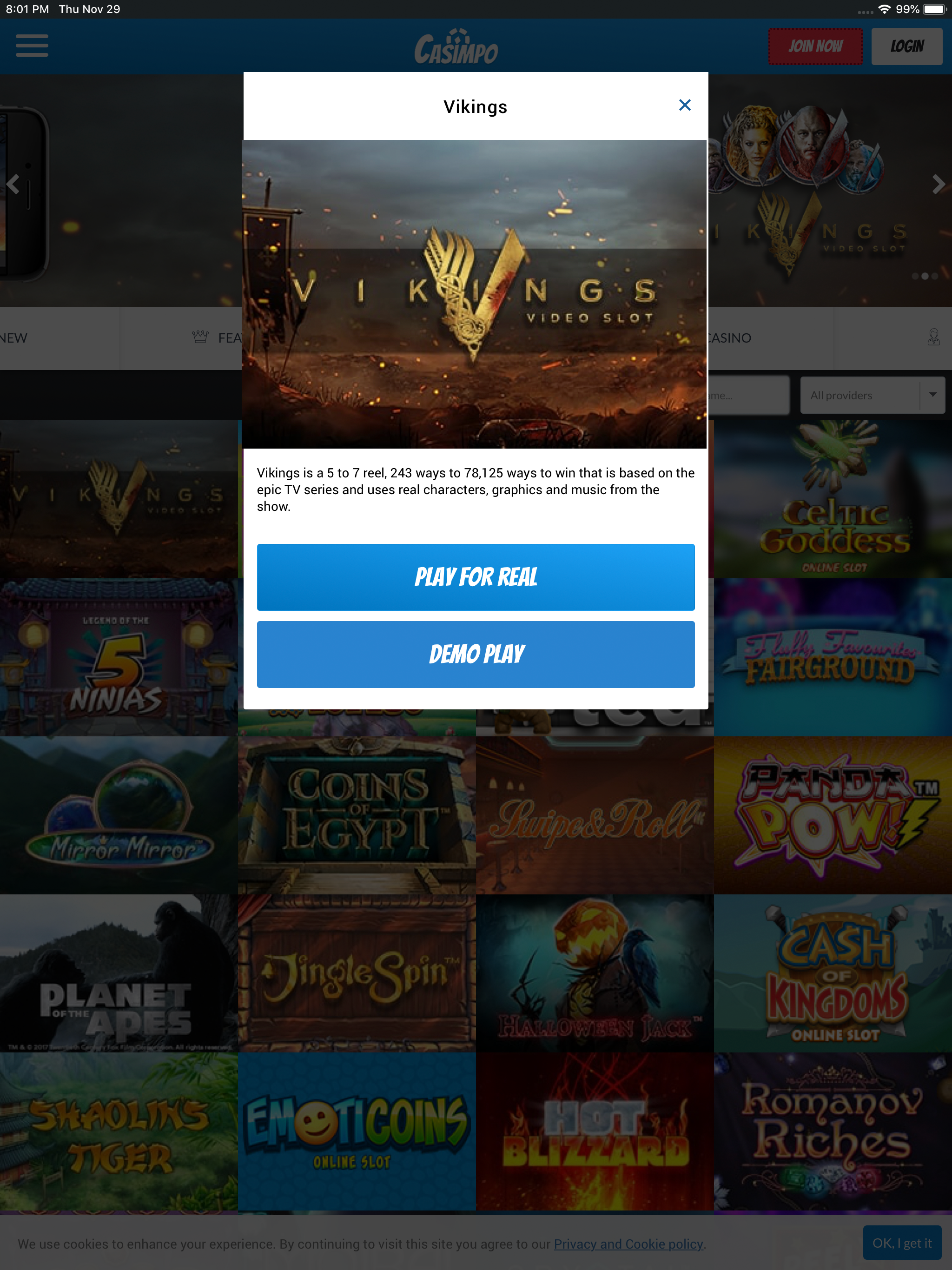 Casimpo Live Casino & Slots screenshot 11