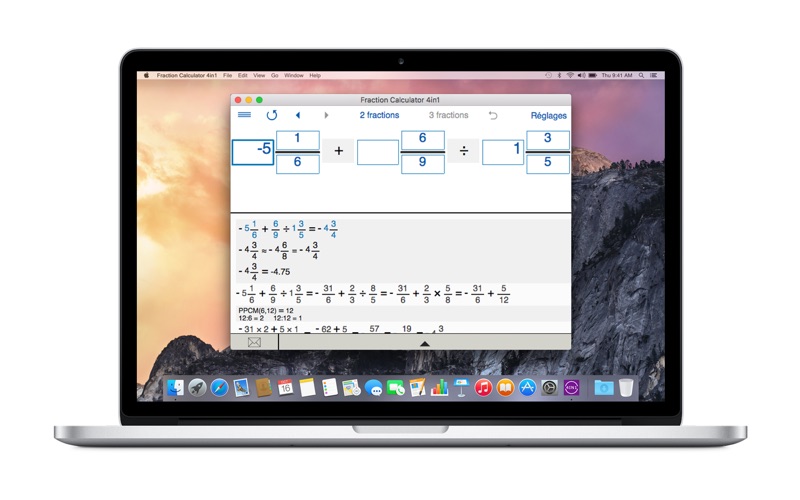 Screenshot #3 pour Fraction Calculator 4in1