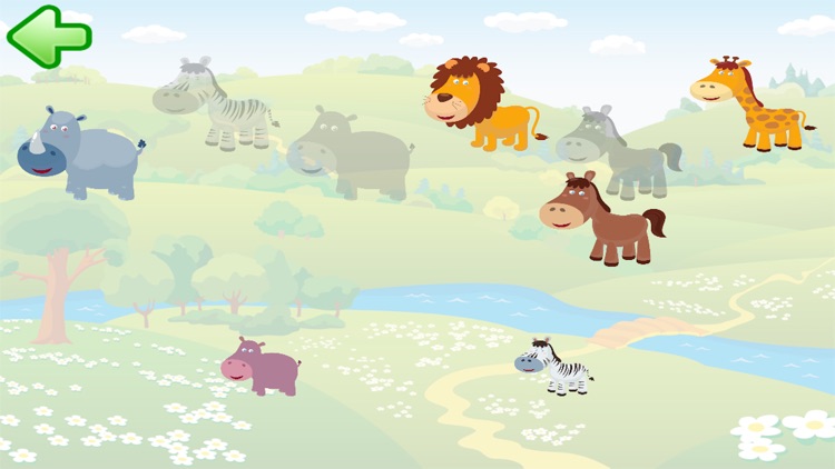 Fun with animals puzzle for kids and toddlers