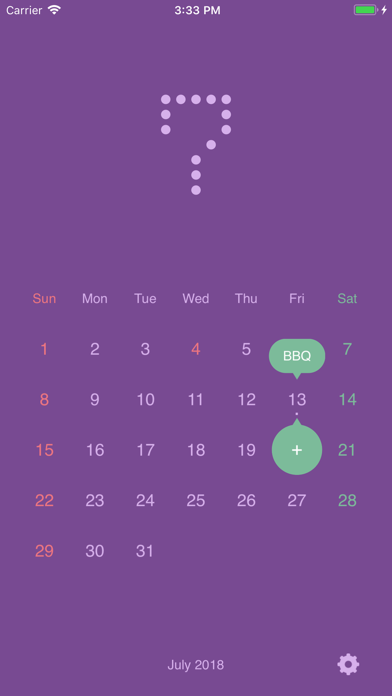 Screenshot #2 pour Pop Calendar - HolidayCalendar