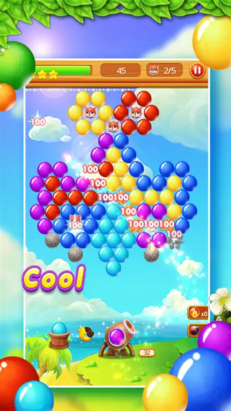 Bubble shooting war