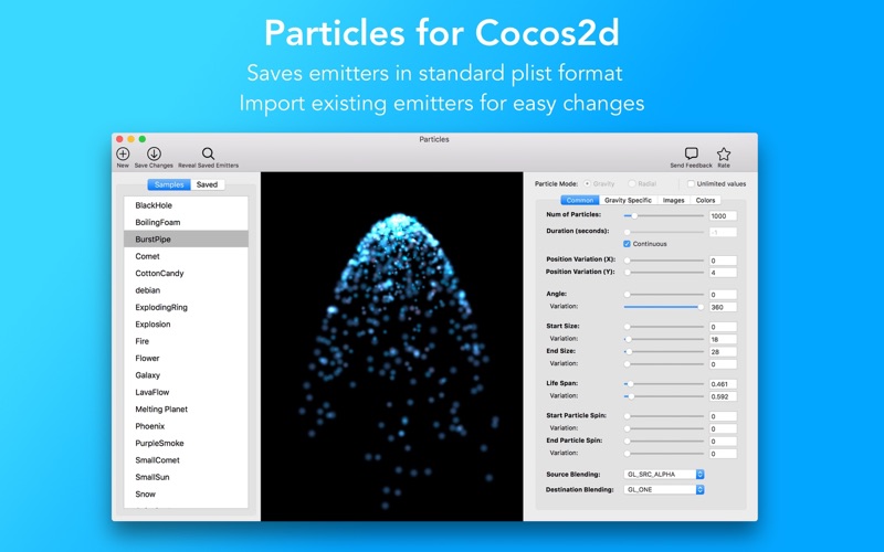 Particles for Cocos2d