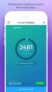 contacts backup & duplicates iphone screenshot 1
