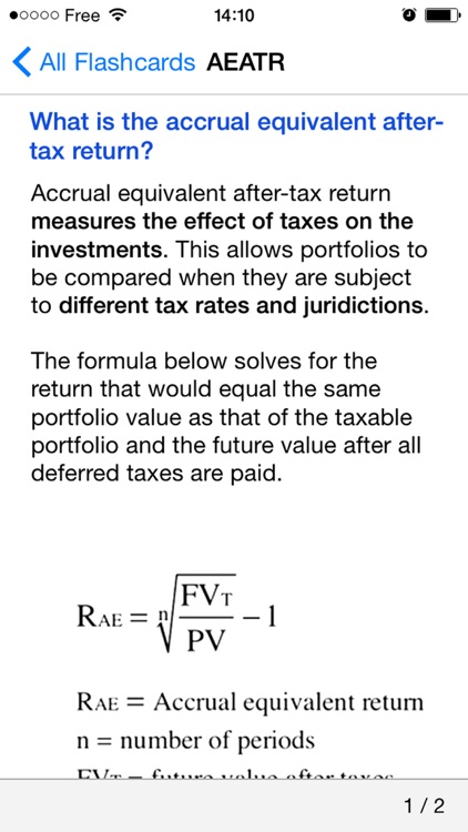 CFA Level 3 Flashcards® 2019 screenshot-3