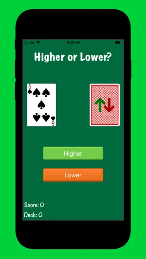 Higher or Lower? screenshot 2