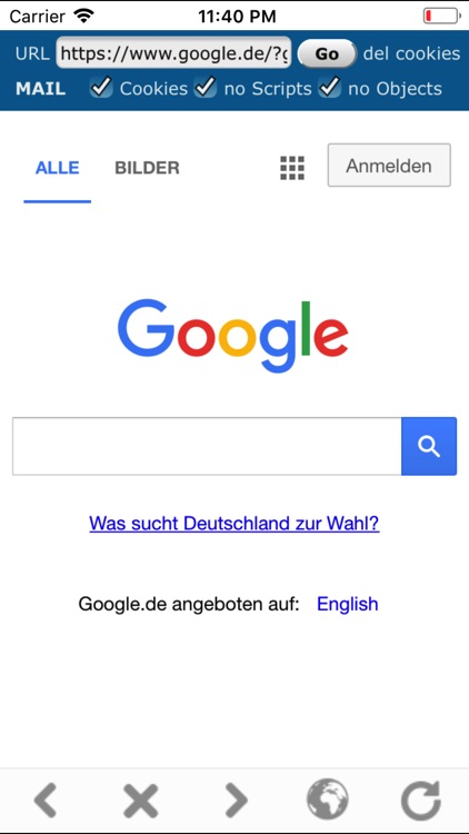 Secure Encrypted Browser