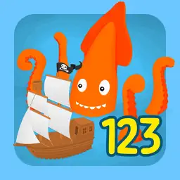 Learn to count 123 pirates app icon