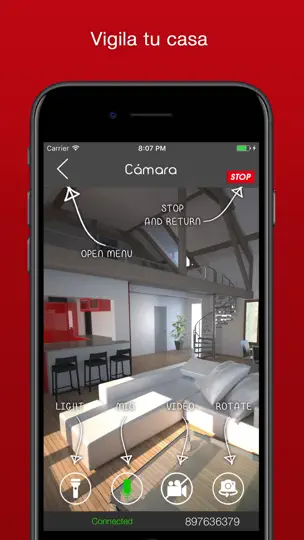 Captura de pantalla de Cámara Vigilancia－ App De Vídeo Vigilancia en iPhone 4