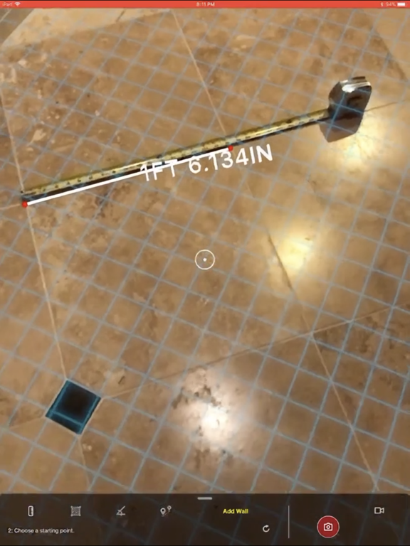 Screenshot #4 pour AR Tape Measure: Air Measure