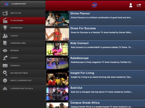 LoveWorld Sat Mobile App screenshot 3