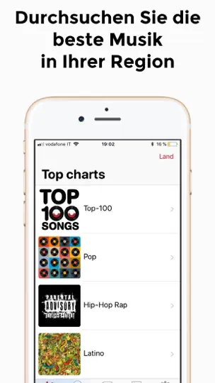 Screenshot von FMusic - Musik Player auf dem iPhone 4