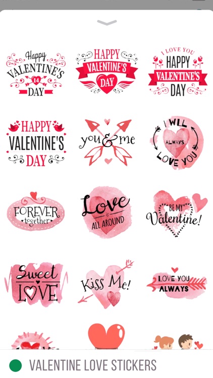 Valentine Love Stickers