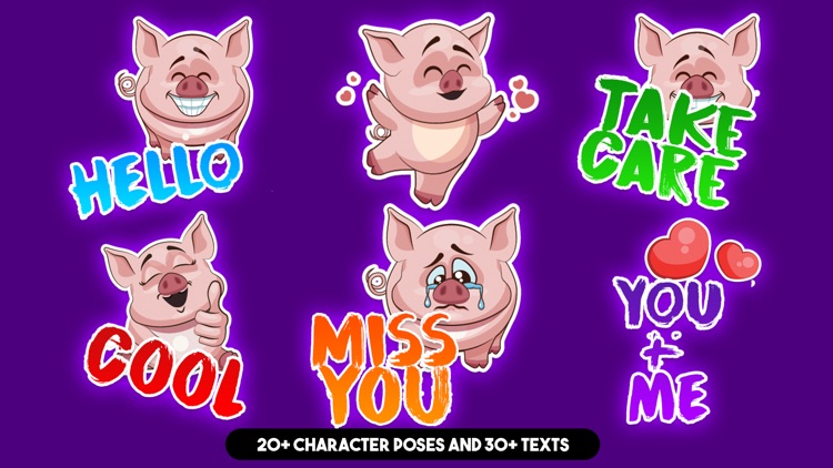 Cute Pig Sticker Pack!