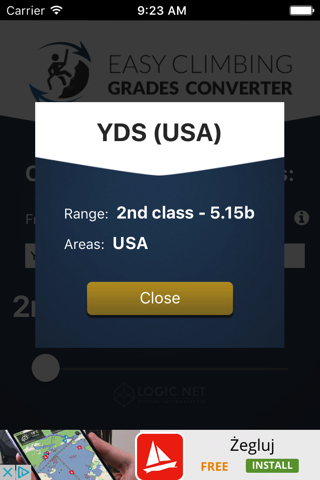 Easy Climbing Grades Converter screenshot 2