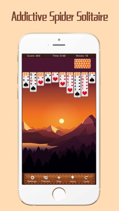 Screenshot #2 pour Spider Solitaire -My Classic Mobile Poke Cards App