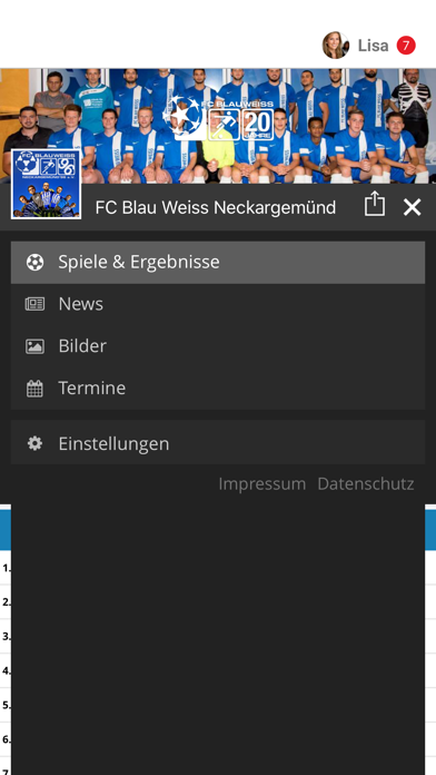 FC Blau Weiss Neckargemünd screenshot 2