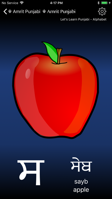 Screenshot 2 of Punjabi Alphabet Amrit Punjabi App