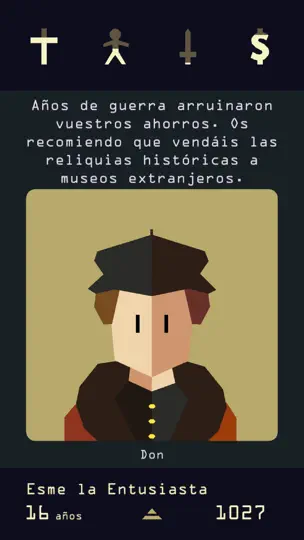 Captura de pantalla de Reigns: Her Majesty en iPhone 5