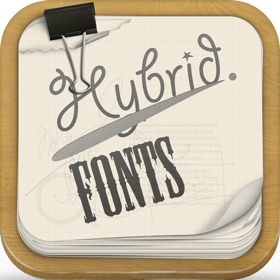 스크린샷 (5) Hybrid Fonts : ⓒⓞⓞⓛ Text Fonts