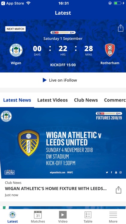 Wigan Athletic Official App