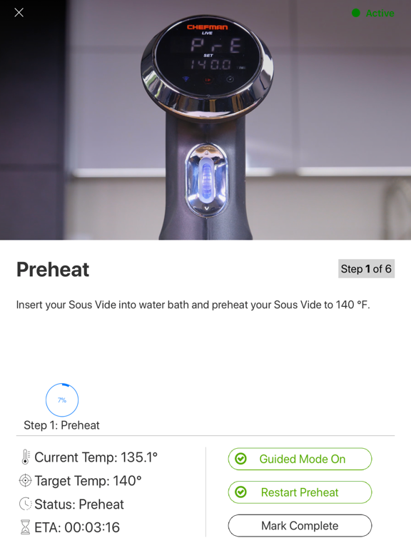 Chefman Sous Vide iPad screenshot