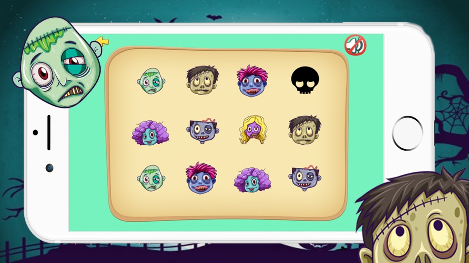 #2. Zombie Head Matching Find The Pair (iOS) 由: Angrisa Leungtanapolkul