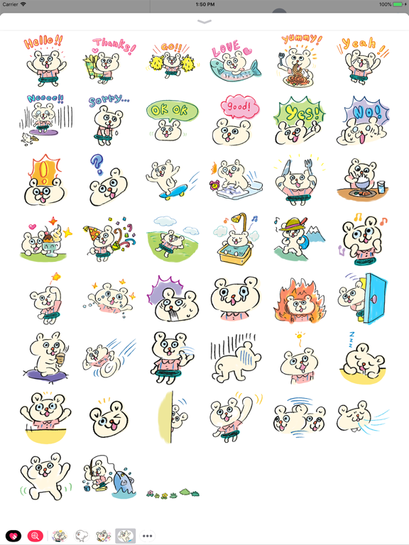 Pokke1 iPad screenshot 1 - Stickers app