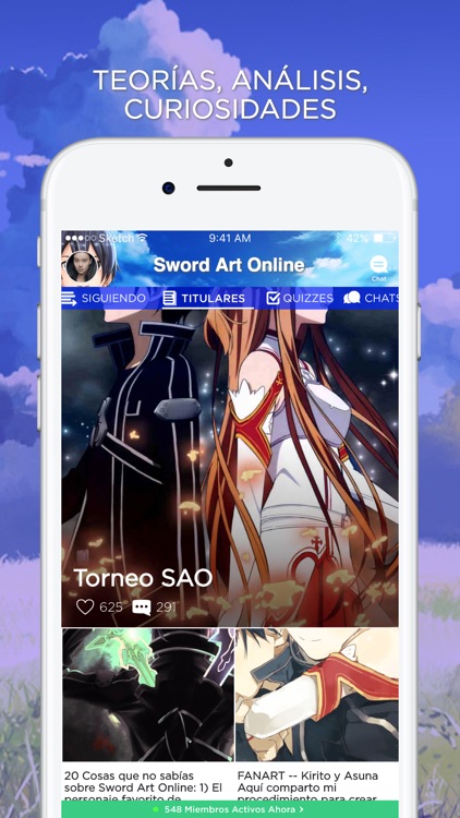 Amino para Sword Art Online