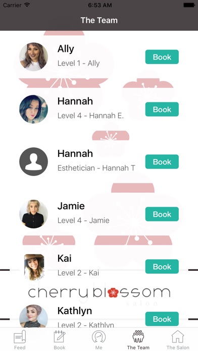 The Cherry Blossom Salon App screenshot 2