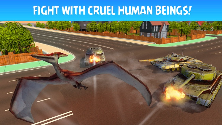 Pterodactyl Dino City Attack Simulator 3D