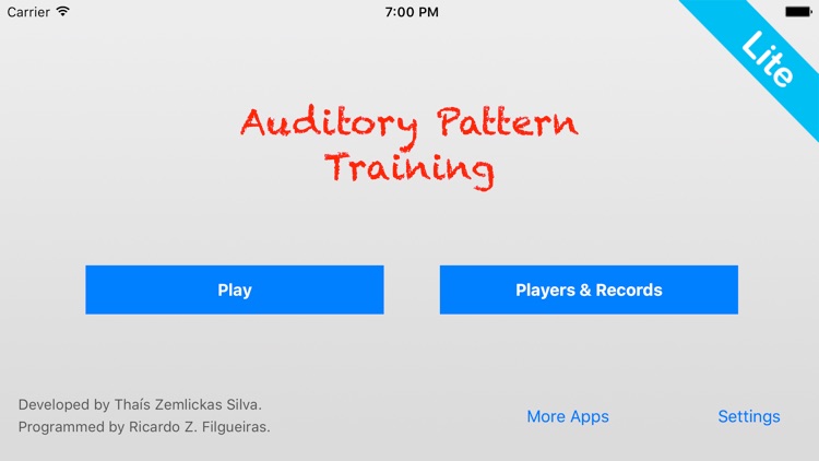 Auditory Pattern Training Lite