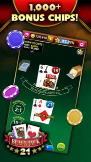 blackjack 21 - platinum player iphone screenshot 1