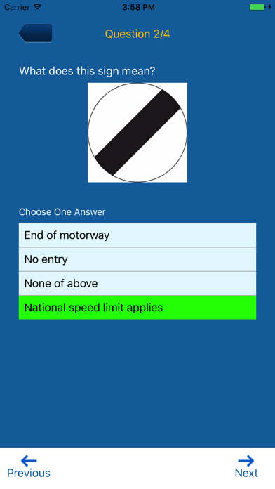 Pass Theory Test screenshot 2