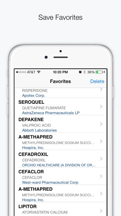 Drugs & Medications Screenshot