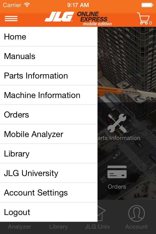 JLG Online Express Mobile screenshot 2